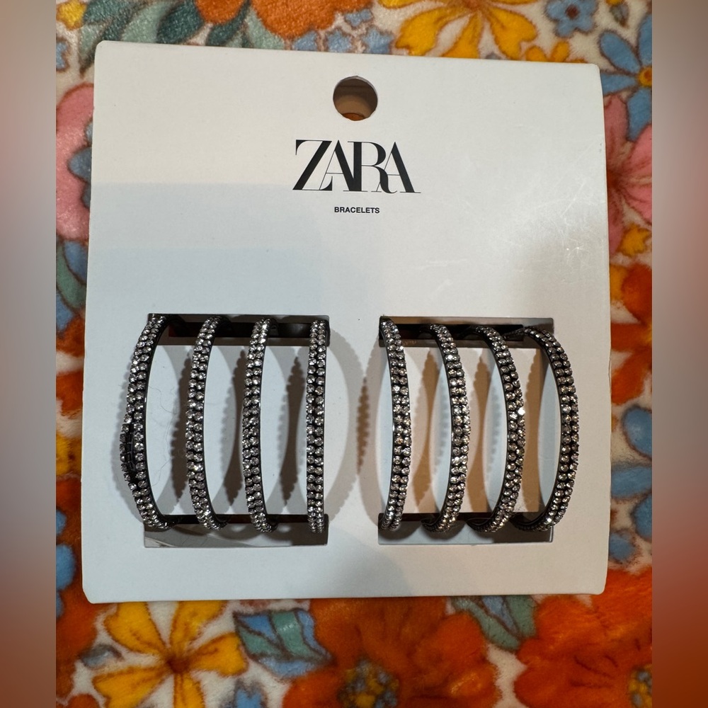 Zara Rhinestone Cuff Bracelet